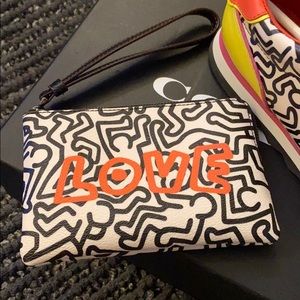 Coach x Keith Haring Wristlet